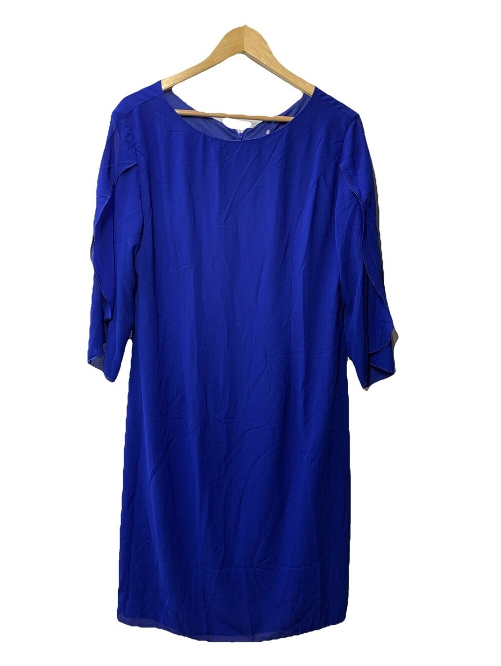 GRACE KARIN Womens Chiffon Flutter Sleeve Party Cocktail Dress Size 12 Blue
